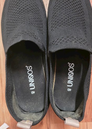Uniqlo UNIOS Siyah Kadın Günlük Blok Topuk Ayakkabı