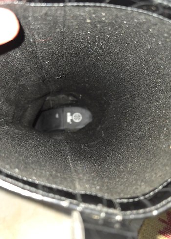 37 Beden siyah Renk Kadın Siyah Deri Dizüstü Botlar