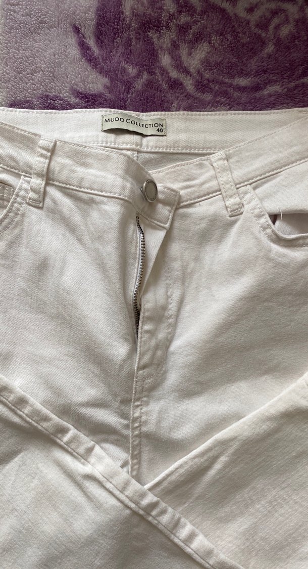 Ekru Denim Jean — görsel 2/4