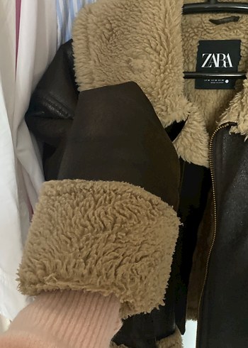 Zara ZARA KAHVERENGİ KÜRK MONT
