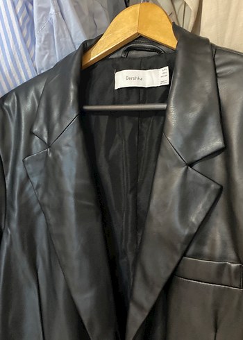 l Beden siyah Renk BERSKHA DERİ BLAZER