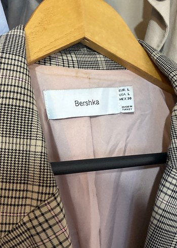 l Beden gri Renk BERSKHA KARE DESENLİ BLAZER