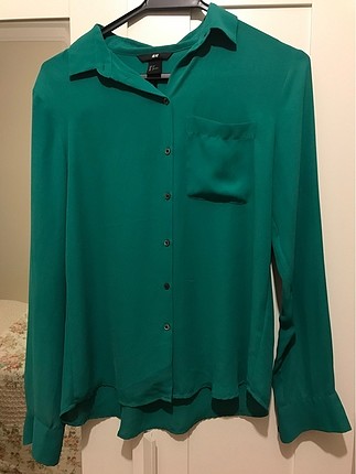 H&M yesil gomlek