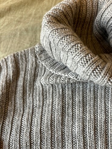s Beden çeşitli Renk Oversized boğazlı tunik kazak