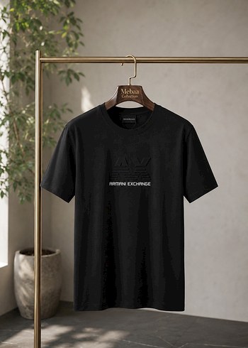 Armani Exchange Siyah Logo Tisort