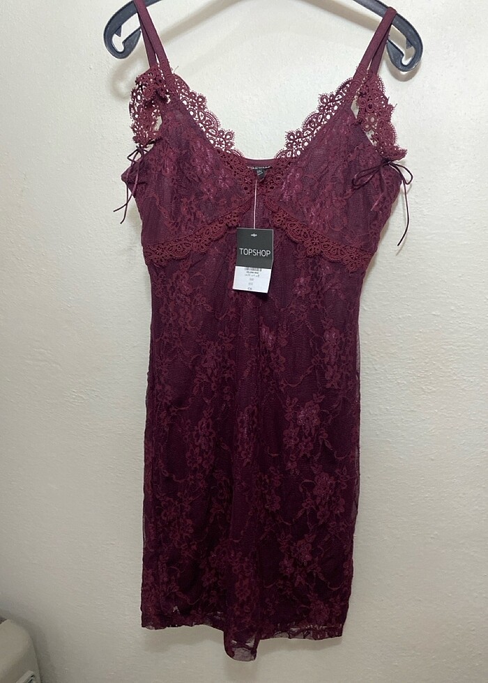 Topshop Mürdüm Elbise - Görsel 2