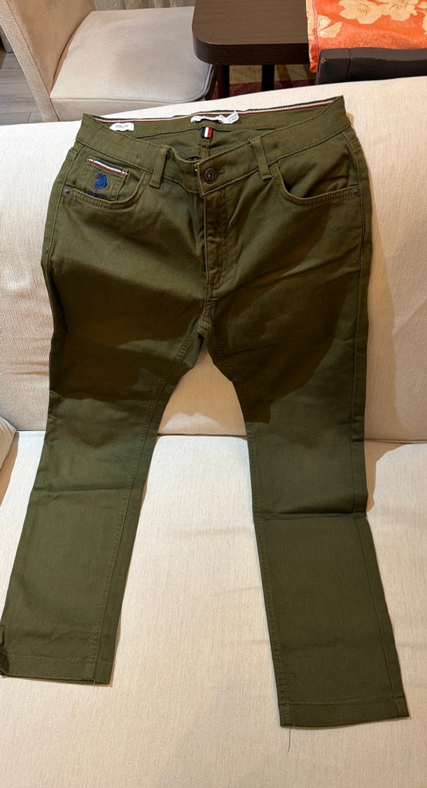 Haki Slim Fit Pamuklu Pantolon — görsel 2/3