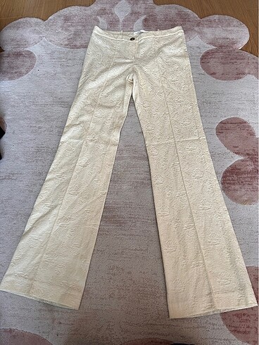 Batik kendinden desenli pantolon