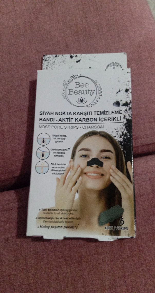 Bee Beauty Aktif Karbonlu Siyah Nokta Temizleme Bandı - Görsel 2