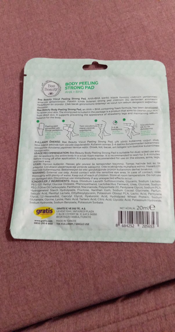 Bee Beauty AHA+BHA Peeling Ped - Görsel 2