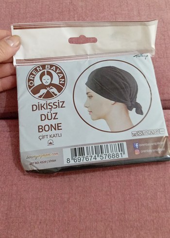 Dikişsiz Düz Bone Çift Katlı - Görsel 2