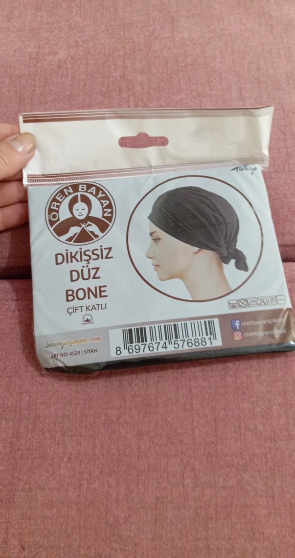 Dikişsiz Düz Bone Çift Katlı - Görsel 2