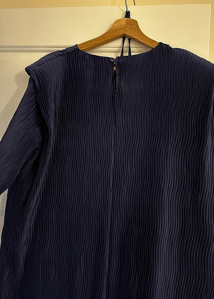 Hoops marka Lacivert piliseli elbise - Görsel 3