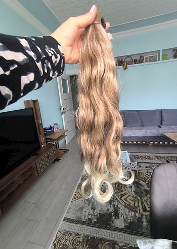 Bej Püsküllü Kadın Saç Aksesuarı - Görsel 2