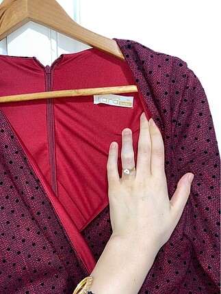 40 Beden bordo Renk Elbisem