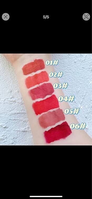 Sheinside Sheın 6lı mat ruj