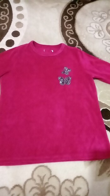 12-13 Yaş Beden Kadife pijama takımı