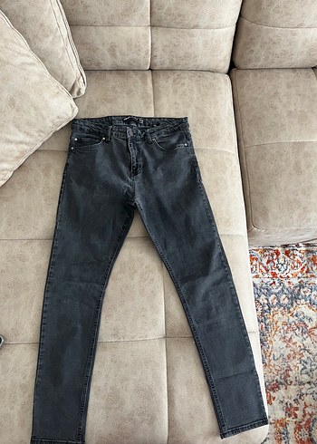 Koton Koyu Antrasit Slim Fit Denim Jean