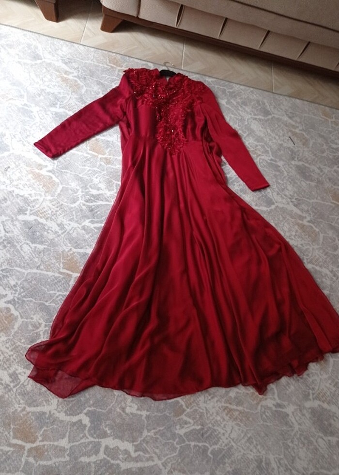 Kırmızı Janjan biye  ve şal - Görsel 4