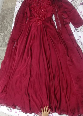 pelerinli Kadın Abiye şal dahil - Görsel 3