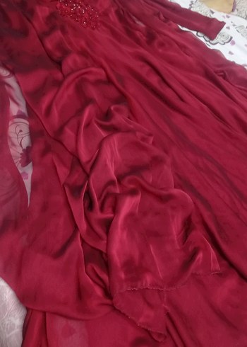 pelerinli Kadın Abiye şal dahil - Görsel 7