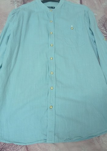 hediyedir Turkuaz Erkek Gömlek - Görsel 11