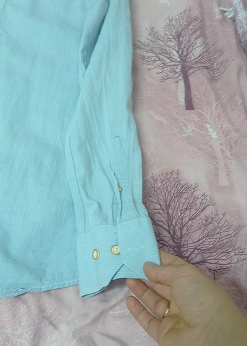 hediyedir Turkuaz Erkek Gömlek - Görsel 13