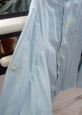 hediyedir Turkuaz Erkek Gömlek - Görsel 9