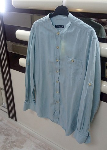 hediyedir Turkuaz Erkek Gömlek - Görsel 3