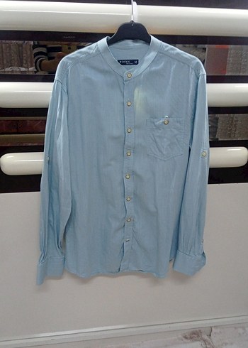 hediyedir Turkuaz Erkek Gömlek - Görsel 10