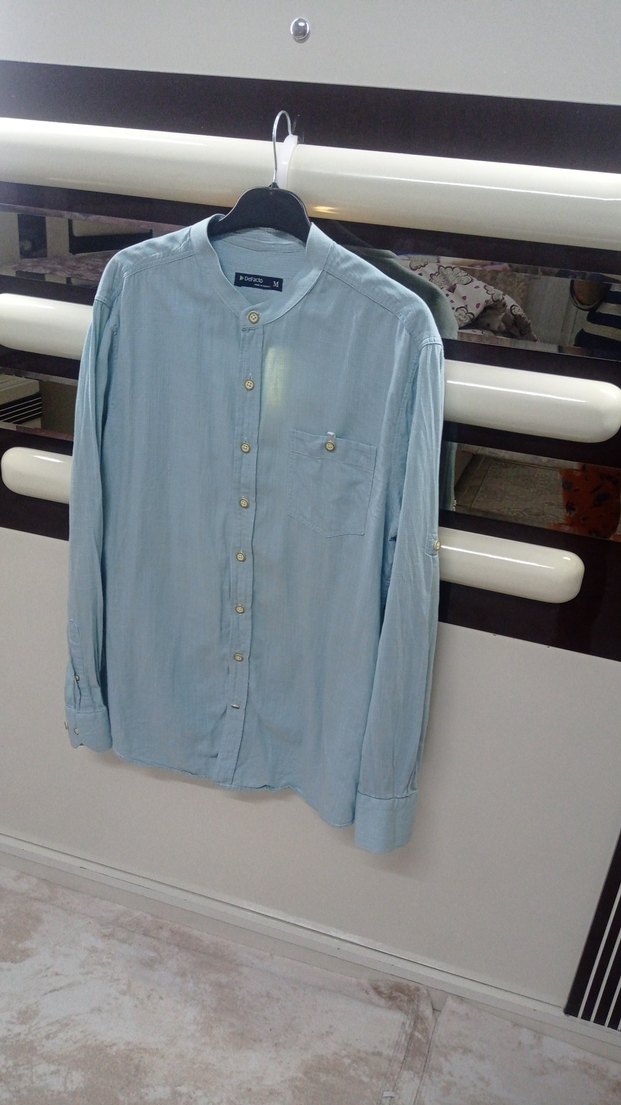 hediyedir Turkuaz Erkek  Gömlek - Görsel 2