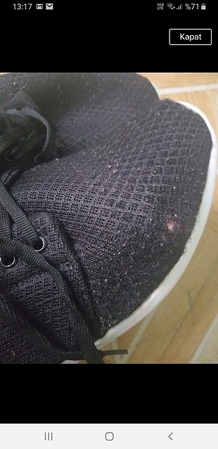 38 Beden siyah Renk siyah spor ayakkabi