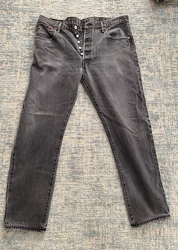Levis 501 Vintage Siyah Gri Jean