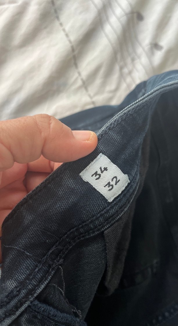 Lacivert Rahat Kesim Erkek kot pantolon 34/32 - Görsel 3