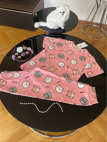 yumuşacık kız çocuk pijama takımı