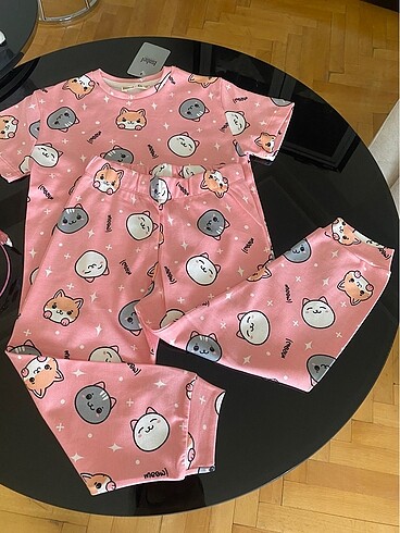 5 Yaş Beden pembe Renk yumuşacık kız çocuk pijama takımı