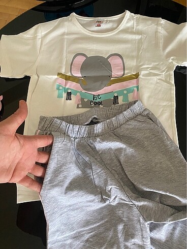 Diğer yazlık kız çocuk pijama takımı