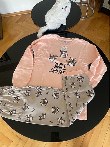 uzun kollu kız çocuk pijama takımları