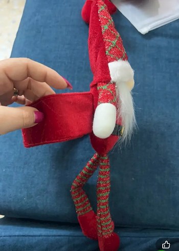 Renkli Noel Temalı Cüce perde bağı - Görsel 4