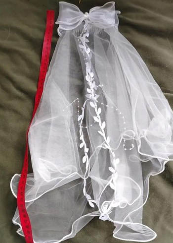 Fiyonklu Beyaz  Duvak - Görsel 4