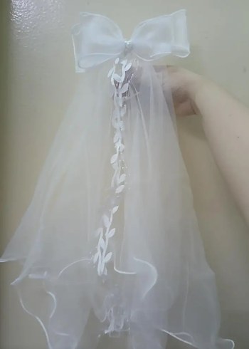 Fiyonklu Beyaz  Duvak - Görsel 5