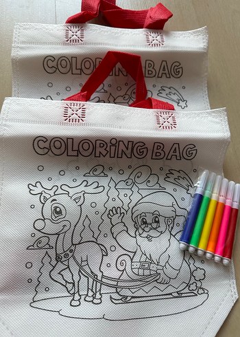 Renkli Boyama Çantası ve Kalem Seti - Görsel 3