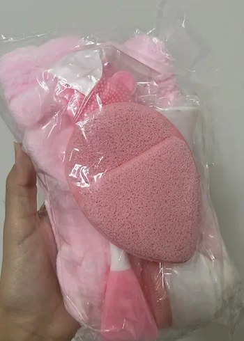 Pembe Yüz Temizleme Seti ve Saç Bandı - Görsel 6