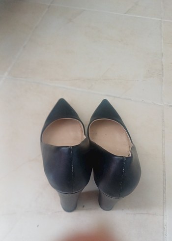 Siyah Rugan Tokalı Stiletto - Görsel 5