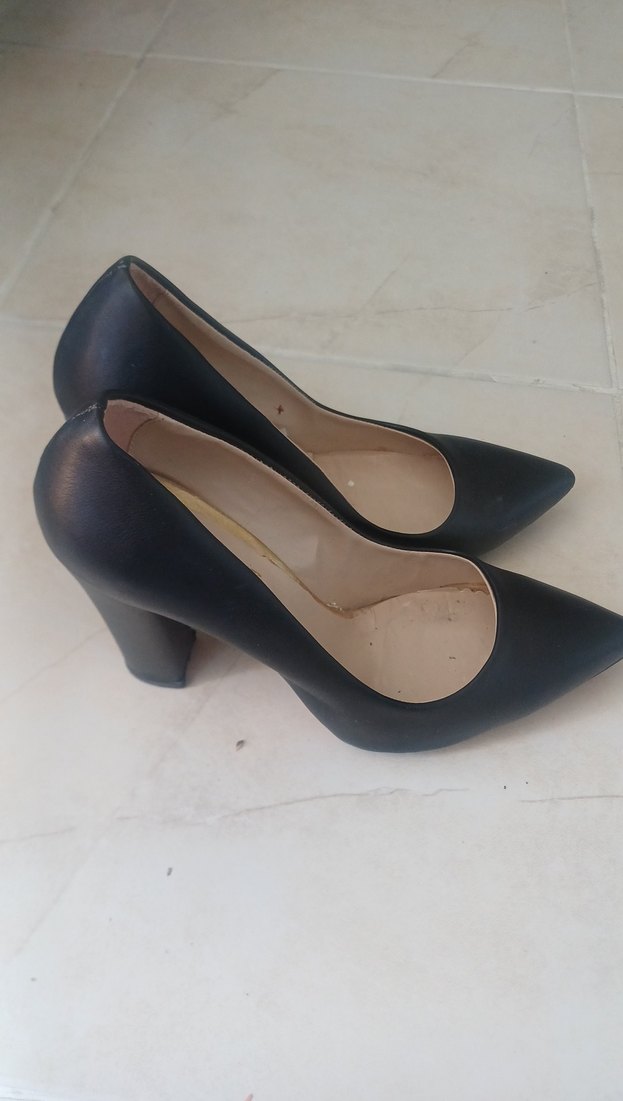 Siyah Rugan Tokalı Stiletto - Görsel 2