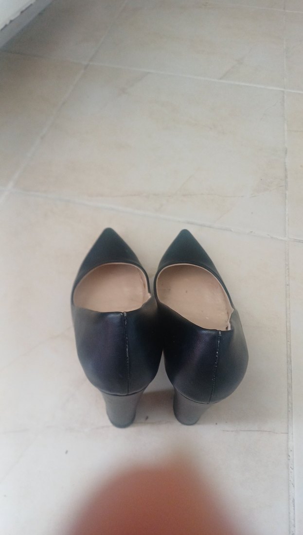 Siyah Rugan Tokalı Stiletto - Görsel 5