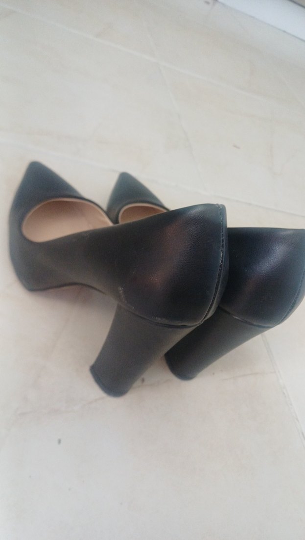 Siyah Rugan Tokalı Stiletto - Görsel 4