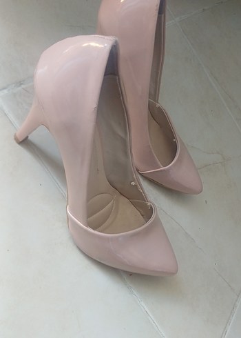 Pembe Minimalist Stiletto Topuklu Kadın Ayakkabı - Görsel 5
