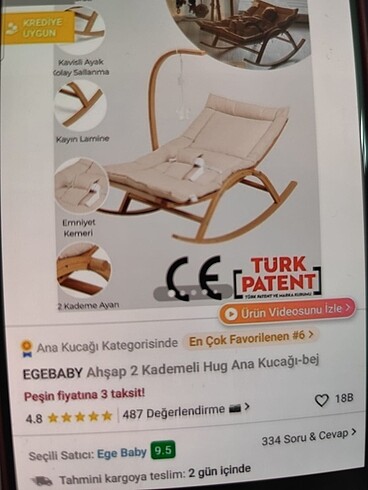 Trendyol & Milla Ana kucağı beşik