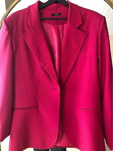 Blazer ceket fuşya rengi